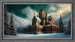 Tv Art Frame, Beautiful Castle in the Mountains | Screensaver | Wallpaper | No Music | 4K