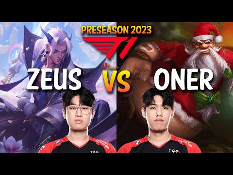 T1 Zeus vs T1 Oner - YONE vs GRAGAS Top - KR Ranked