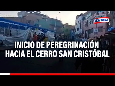 🔴🔵Semana Santa:  Inicio de peregrinación hacia el Cerro San Cristóbal
