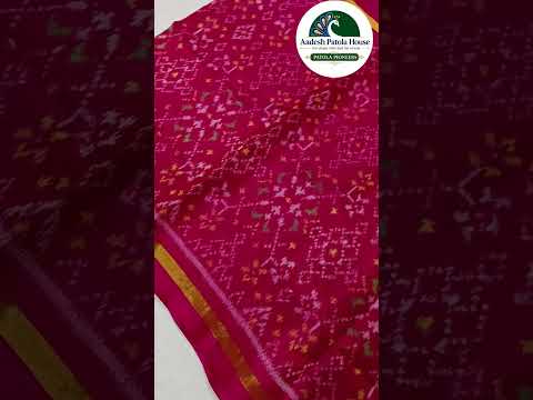 Gajari Navratan Single Ikat Silk Stole