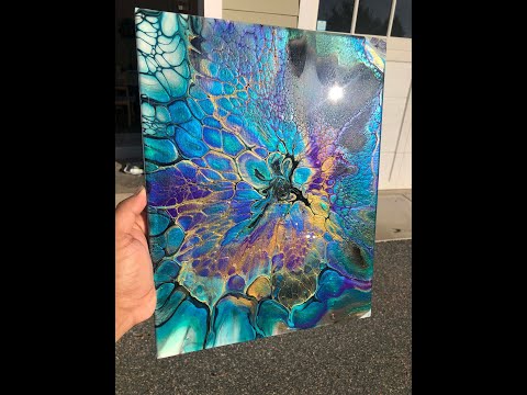 27.Peacock Pour/Trick for Big Canvas/Triple CA/ Other tricks Sheleeart Bloom Technique