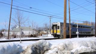 preview picture of video 'Long Island Rail Road outside Patchogue - March 8, 2015'