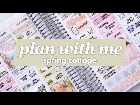PLAN WITH ME | Spring Cottage (Plannerface) ☕️ The leap week!