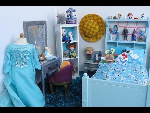 Bedroom for Disney Frozen Elsa with Closet Tour!