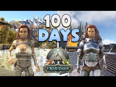 Surviving 100 Days On The New ARK Map Fjordur!