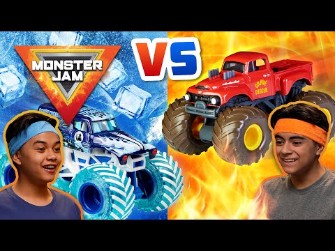 Monster Jam FIRE vs ICE Challenge! | MONSTER JAM Revved Up Recaps Season 5 Episode 5