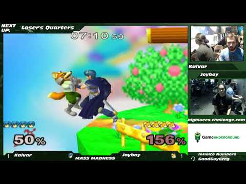 Mass Madness 20 SSBM - Kalvar (Marth) vs. Joyboy (Fox) - Melee LQF