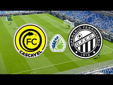 CASCAVEL X OPERÁRIO-PR - CAMPEONATO PARANAENSE 2021 - 4ª RODADA - 24/03/2021 - PES 2021