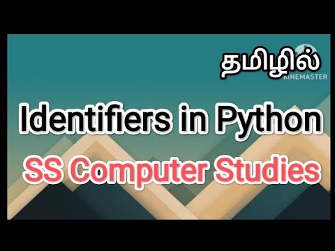 Identifiers In Python Python In Tamil Sscomputerstudies Identifier Python Videos