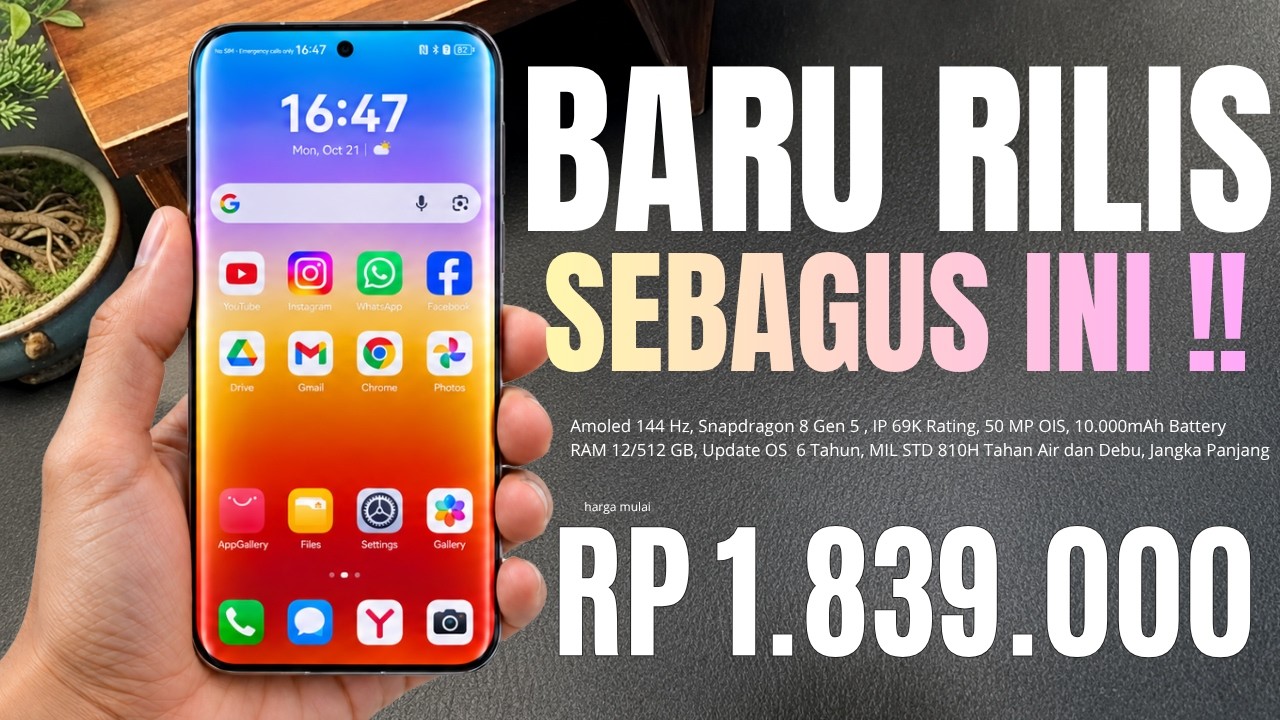 BARU RILIS LANGSUNG WORTH IT‼️RAM 12GB/512GB, BATERAI 10.000mAh | HP TERBARU DAN TERBAIK OKTOBER