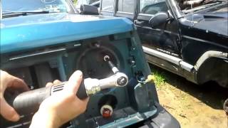 How to get stuck hood open on Jeep Cherokee