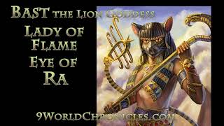 Bast the Lion Headed Goddess of Kemetic Myth Annunaki Primordial From Sirius B The Eye of Ra