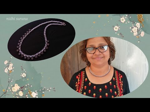 ⚜️Princess Necklace, Seed bead & Crystal Jewelry/Collar de princesa, Joyería de cristal/Tutorial diy