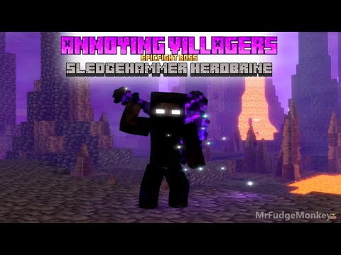 Minecraft EpicFight Boss: Annoying Villagers - Sledgehammer Herobrine (Forge 1.20.1)