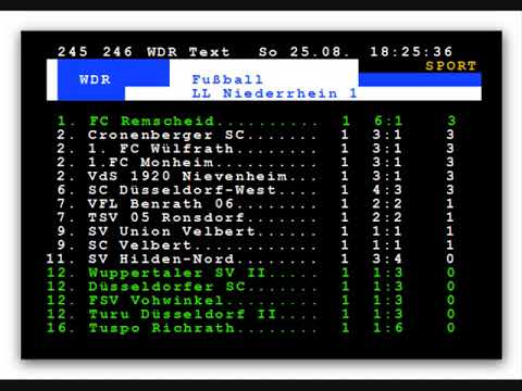 25.08.2013 / FC Remscheid - Tuspo Richrath / 6. Liga / Nachbericht im Radio