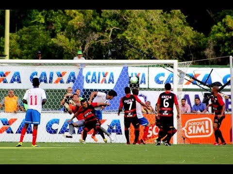 Vitória 2 X 2 Bahia. Gols de Fahel, Lincon, Juan e Ayrton. (13/4/2014)