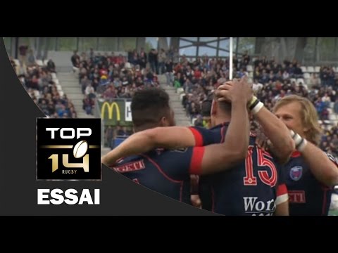 TOP 14 ‐ Essai Clément GELIN (FCG) – Grenoble - Clermont – J24 – Saison 2016/2017
