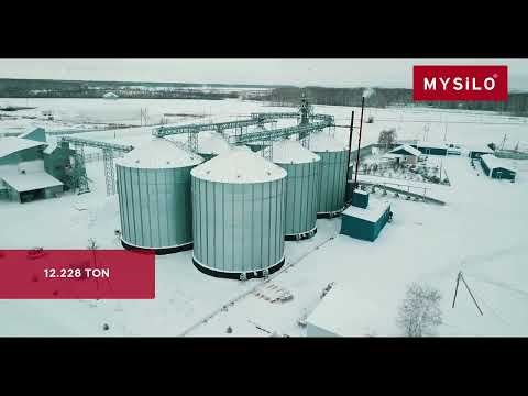 Grain commercial silos storage