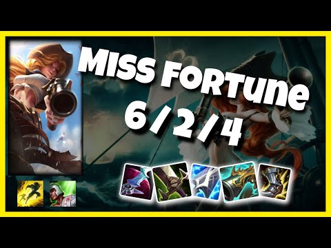 Miss Fortune Gameplay Challenger Replay S11 - 11.1 Bot Lane (6/2/4) - EU