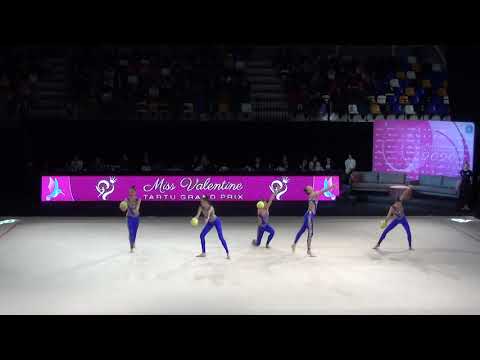Kazakhstan FIG Senior Group 5 balls final Miss Valentine Grand Prix 2020 Tartu