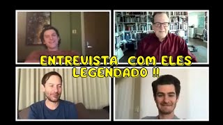 Tobey Maguire, Andrew Garfield e Tom Holland do 1 entrevista juntos sobre Homem Aranha No Way Home