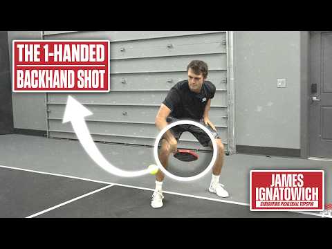 One-Handed Backhand Drive to Generate Topspin on the Pickleball