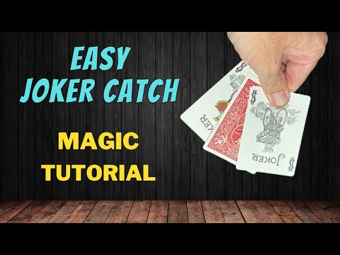 How To Catch A Chosen Card In Between Two Jokers - Easy Joker Catch Magic Card Trick Tutorial