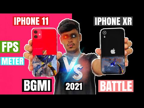 iPhone XR vs iPhone 11 PUBG Test (BGMI) with FPS meter 2021😂👌