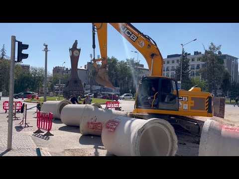 Adıyaman'da Saat Kulesi ve Hastane Caddesi'ne Yeni Yağmur Suyu Hattı
