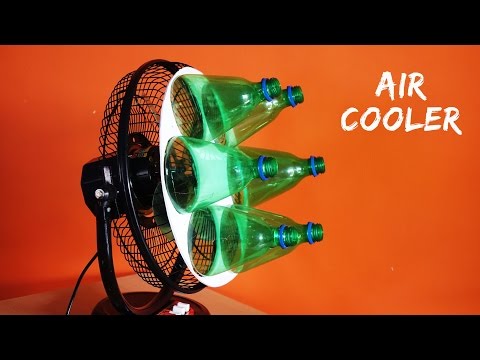 How to make Air Cooler at home using Plastic Bottle - Eco Cooler Video