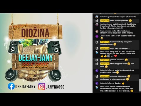 Deejay-jany - DIDŽINA 23.5.2025 ( CZ-SK, OLDIES, PARTY ) - záznam