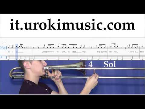 Corso di Trombone Adele - When We Were Young Tablature Tab Parte#2 um-i276
