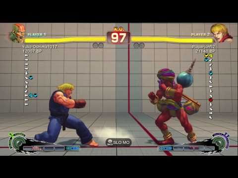 Playerjun52 [Ken] vs Yuko Oshima [Dhalsim] SSF4 Japanese Online Ranked Matches - TRUE-HD
