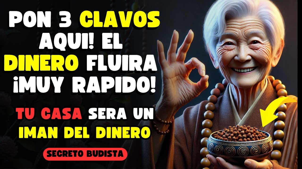 ¡HAZLO YA! PON 3 CLAVOS En ESTE LUGAR AHORA y El DINERO LLEGARÁ En ABUNDANCIA  | ENSEÑANZAS BUDISTAS