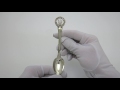 Видеообзор Чайная серебряная ложка с гербом Украины 42лт
