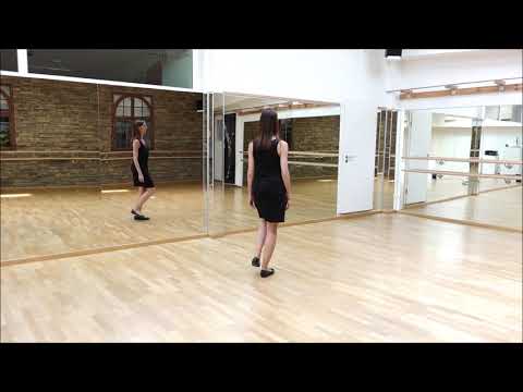 Foxtrott -  Grundschritt Dame/Frau /Follower*in - Erklärung im Detail zum mitmachen ohne Musik