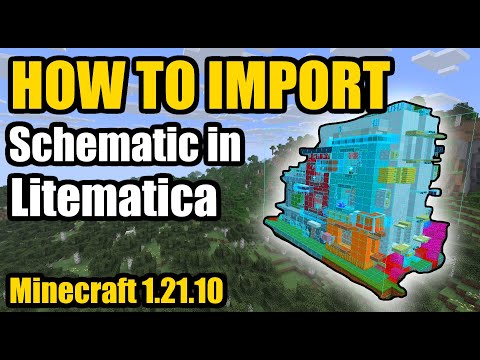 How to Import Schematics in Litematica - Minecraft (Easy!)