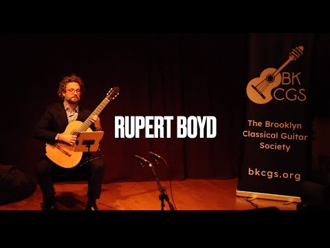 The BKCGS Presents: Rupert Boyd: Live in Brooklyn