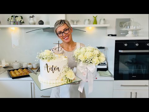 Anteina torta za krizmu 🤍🕊️- dekoracija i recept - Aleksandrina Manila torta ☺️