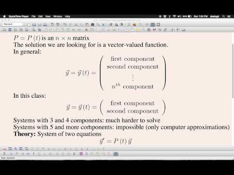 Linear Systems   1 Theory