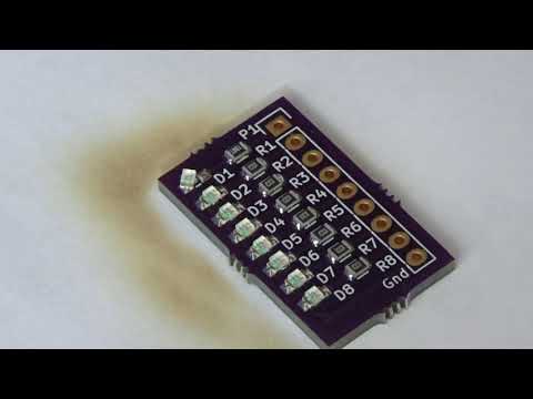 SMD hot air soldering - 0805