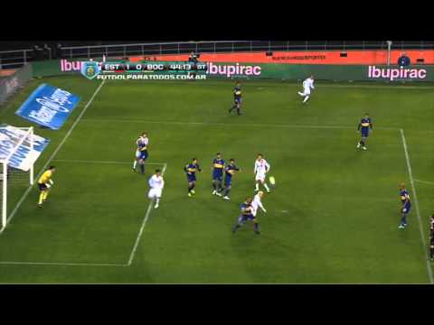 Gol de Carrillo. Estudiantes 2 - Boca 0. Fecha 4. Torneo Inicial 2013. Fútbol Para Todos