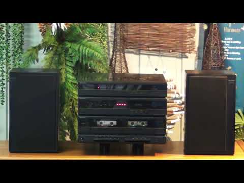 Vintage 1980s Sharp SG-F550 Home Stereo System + Bluetooth See VIDEO image 26