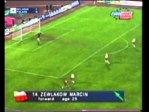 Роман Василюк гол2 Беларусь - Польша 5.09.2001