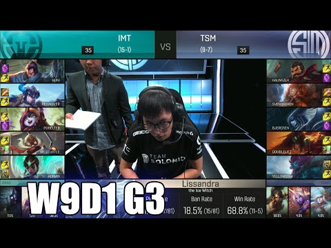 Immortals vs TSM | Week 9 Day 1 S6 NA LCS Spring 2016 | IMT vs TSM G2 W9D1 1080p