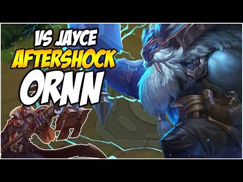 AFTERSHOCK ORNN VS JAYCE - PreSeason 8 | League of Legends