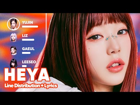 IVE - HEYA (Line Distribution + Lyrics Karaoke) PATREON REQUESTED