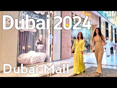 Dubai [4K] Amazing Dubai Mall, Burj Khalifa, City Center Walking Tour 2024 🇦🇪