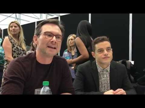www.scifivision.com - Mr. Robot Press Room - Christian Slater, Rami Malek - NYCC 2015
