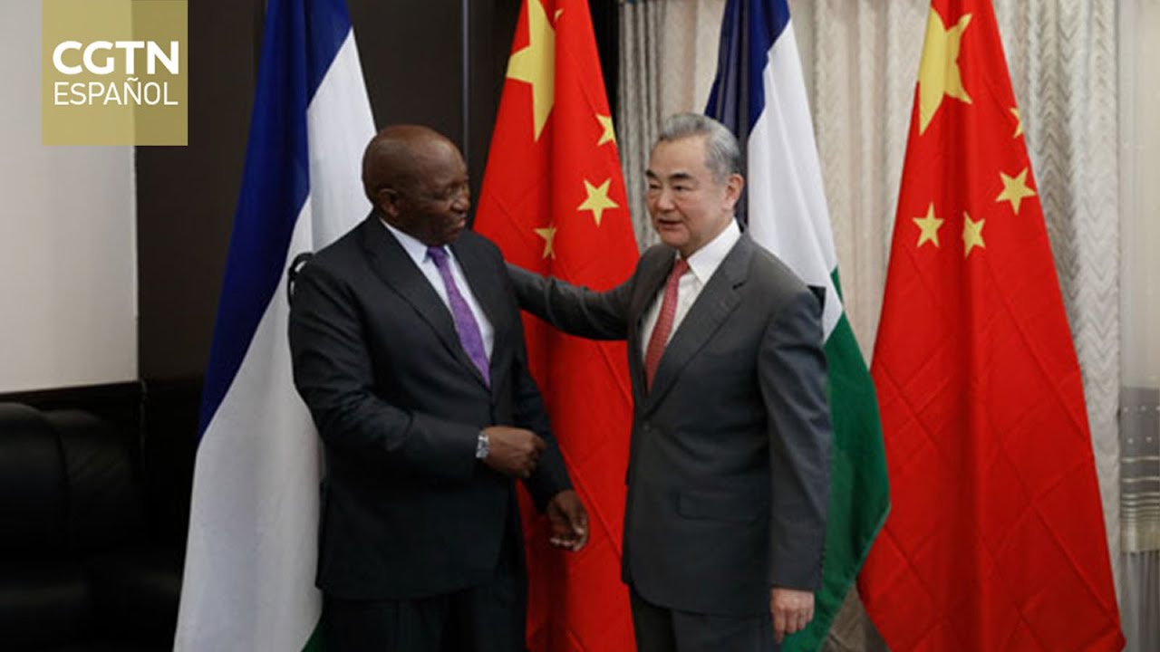 Ministro de Relaciones Exteriores de China se reúne con el primer ministro de Lesoto, Sam Matekane